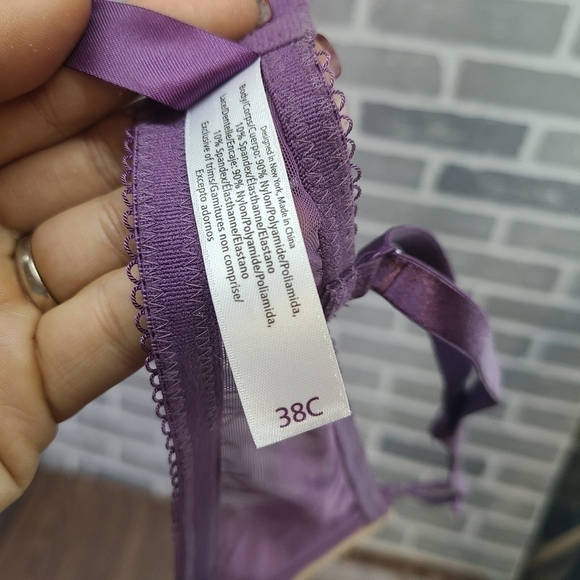Adore Me Bra Women 38C Underwire Purple Lace Bra - Picture 7 of 8